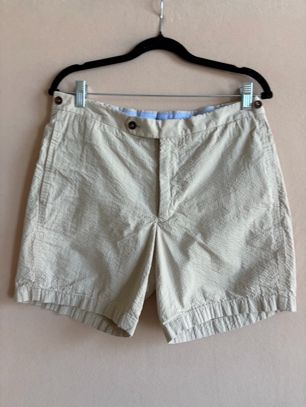 Sid Mashburn Light Tan Men's Textured Shorts Size 32
